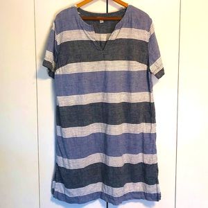 SOLD 100% linen by MONSOON midi dress / tunic